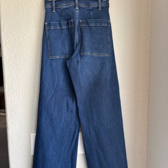 Zara wide-leg dark wash jeans - Picture 2 of 5